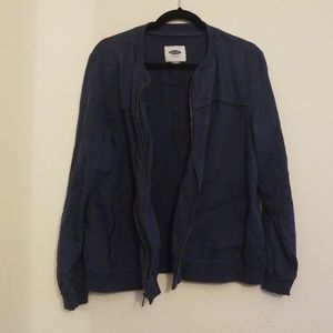 Blue, light, bomber jacket